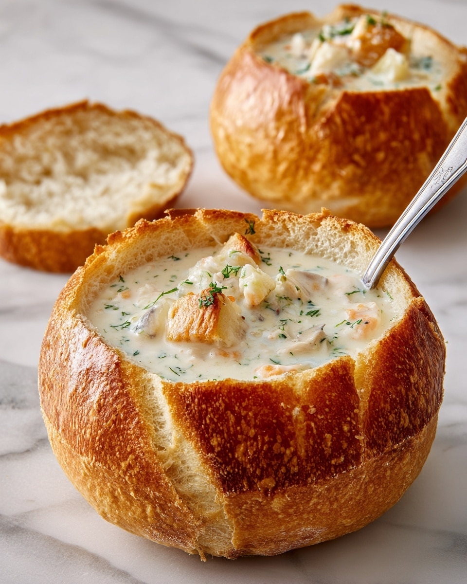 Homemade Bread Bowl Recipe - Recipe Image