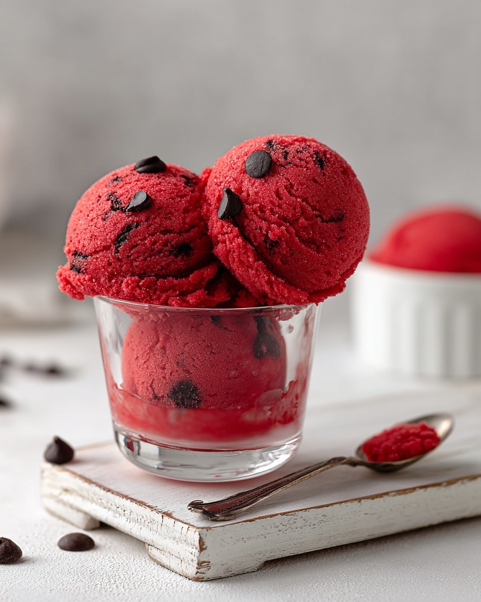 Red Velvet Edible Cookie Dough Recipe - Recipe Image