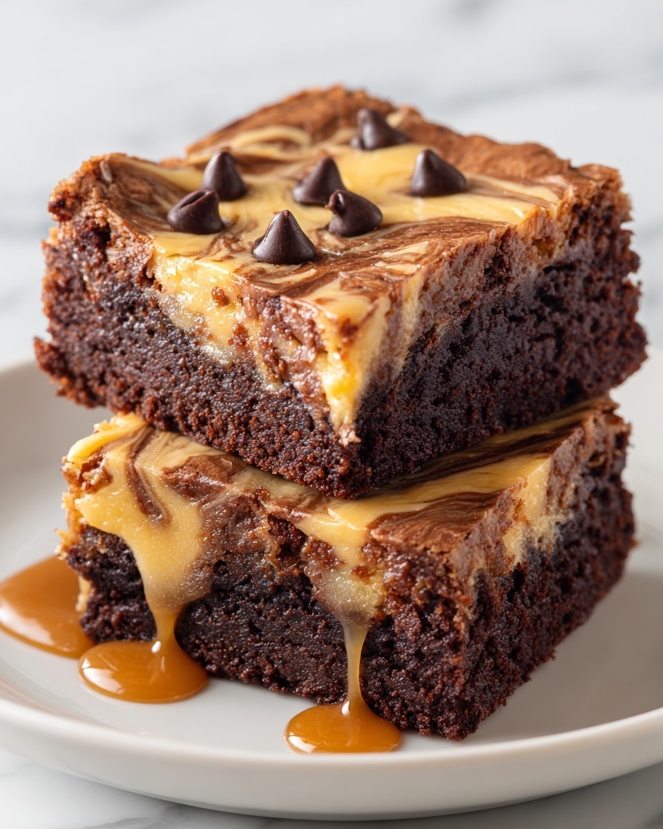 Dulce de Leche Swirl Brownies Recipe - Recipe Image