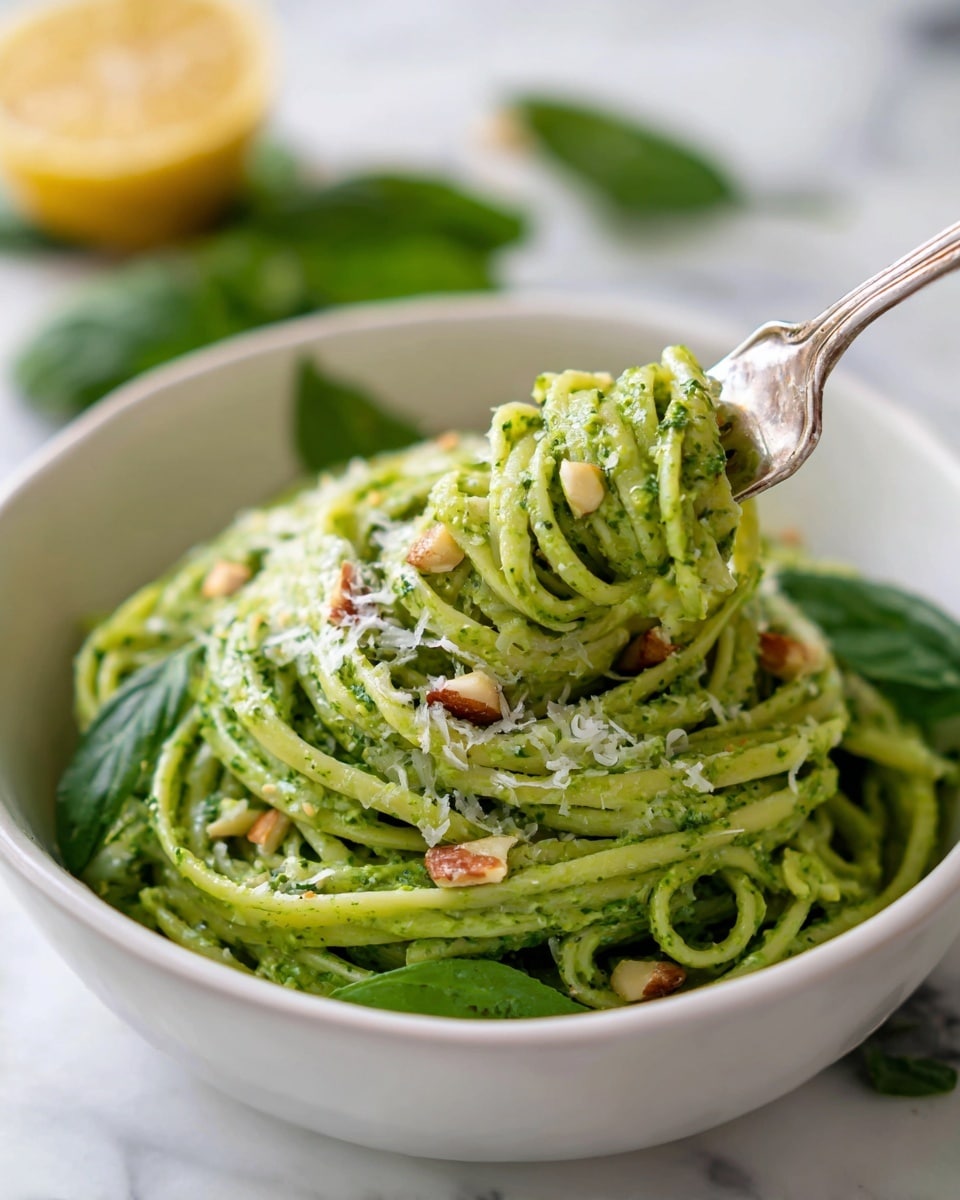 Avocado Pesto Pasta Recipe - Recipe Image