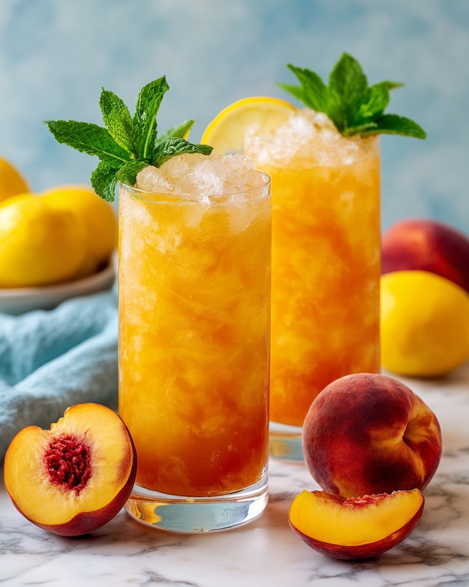 Refreshing Peach Lemonade Recipe - Recipe Image