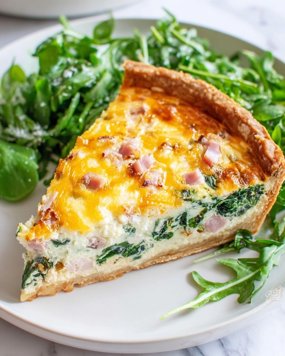 Ham and Spinach Quiche Recipe - Recipe Image