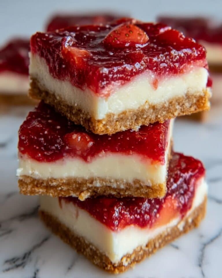 Classic Strawberry Pretzel Salad Bars Recipe Easy Sweet Salty Dessert Recipe