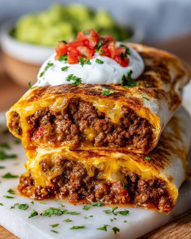 Beef and Cheese Chimichangas Recipe