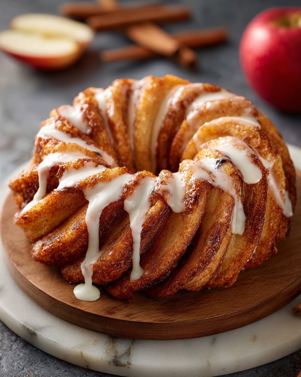 Apple Kringle with Vanilla Glaze Recipe - Recipe Image