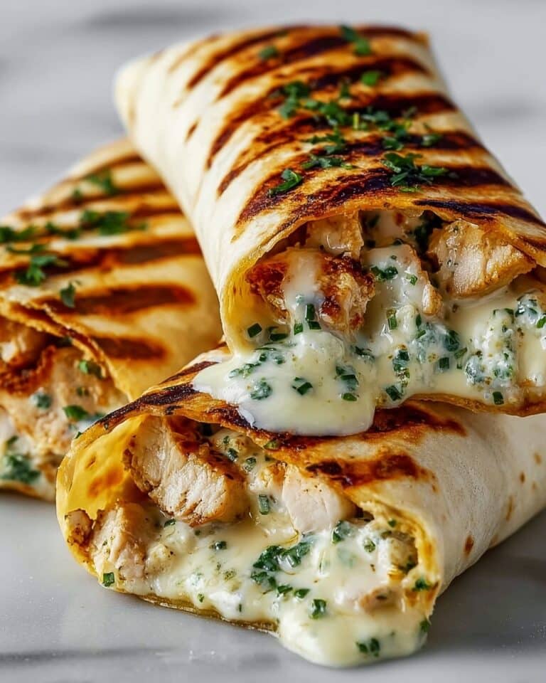 Low Carb Cheesy Garlic Chicken Wraps Recipe