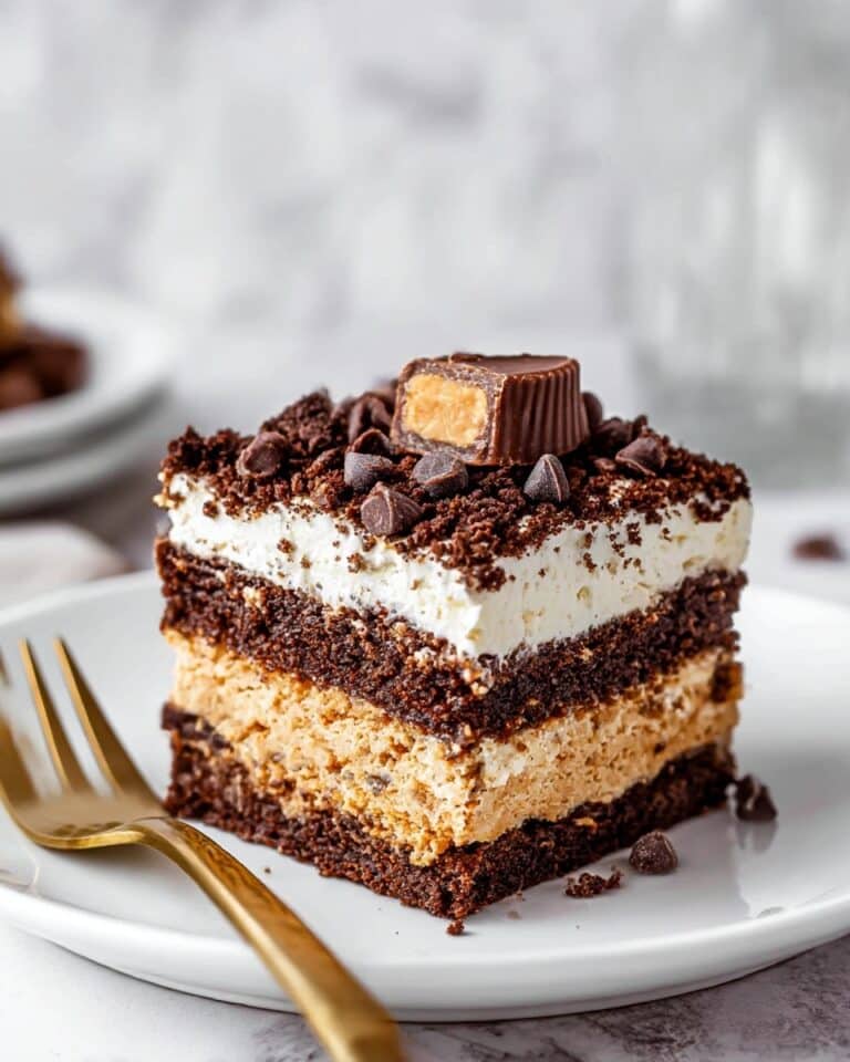 No Bake Chocolate Peanut Butter Cake Recipe