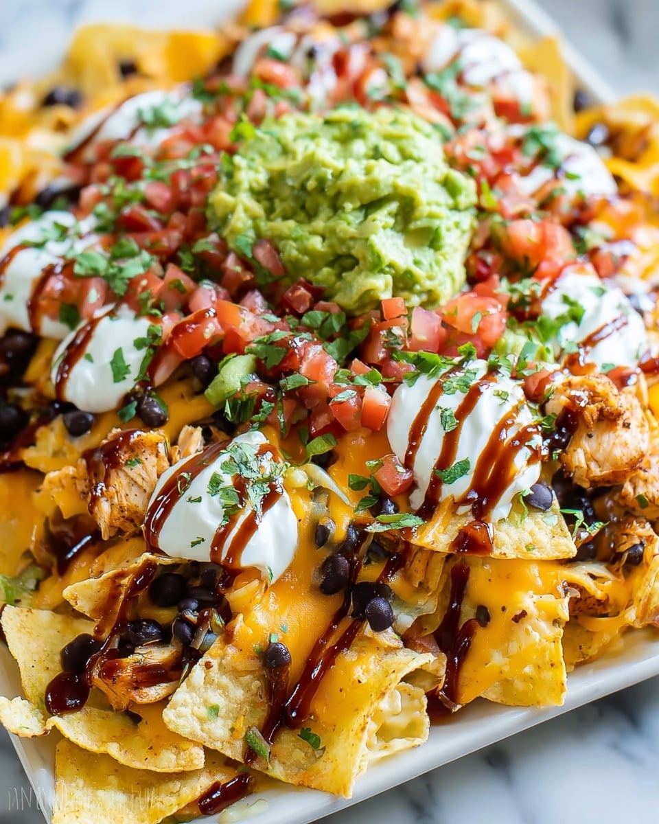BBQ Chicken Nachos Recipe - Recipe Image