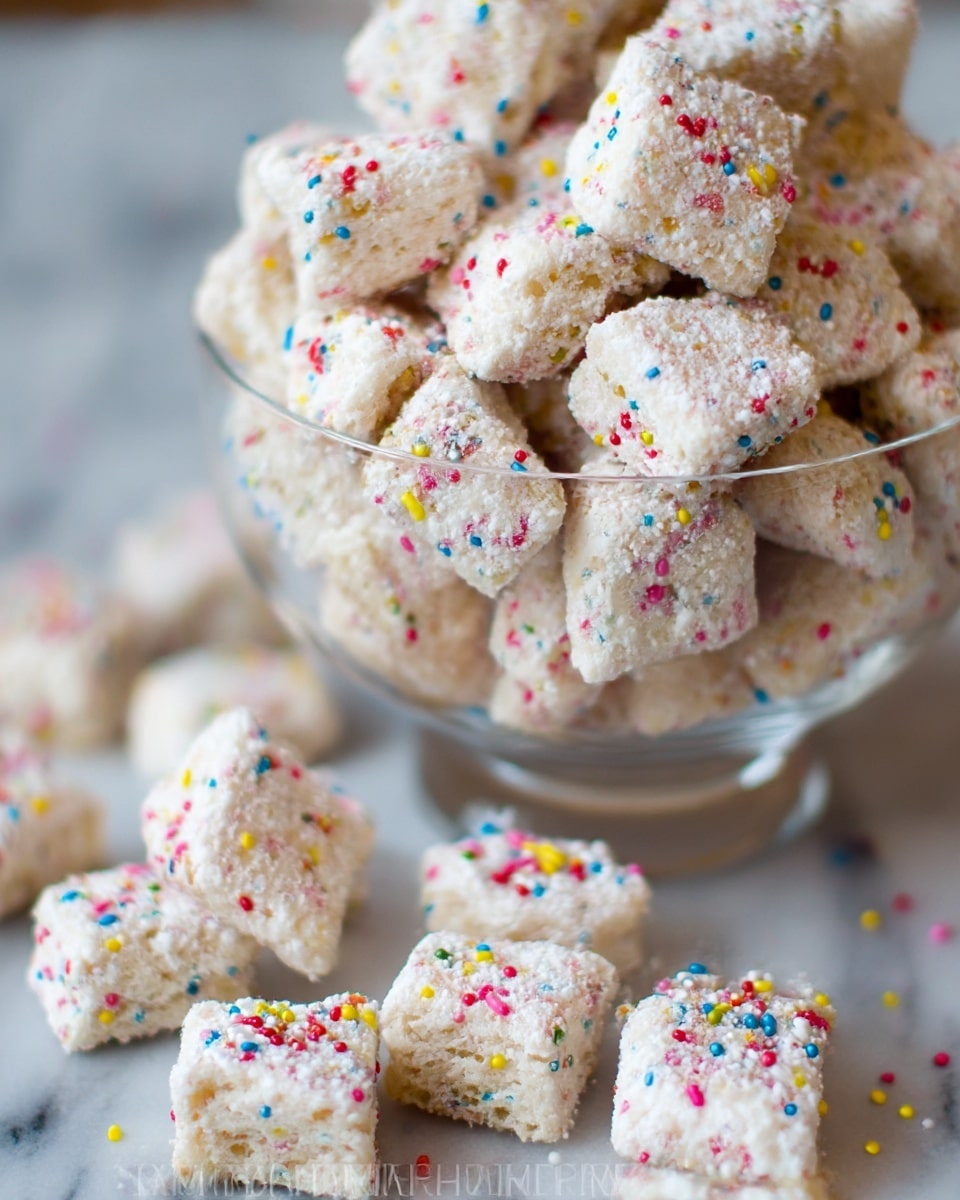 Cake Batter Puppy Chow Recipe - Recipe Image