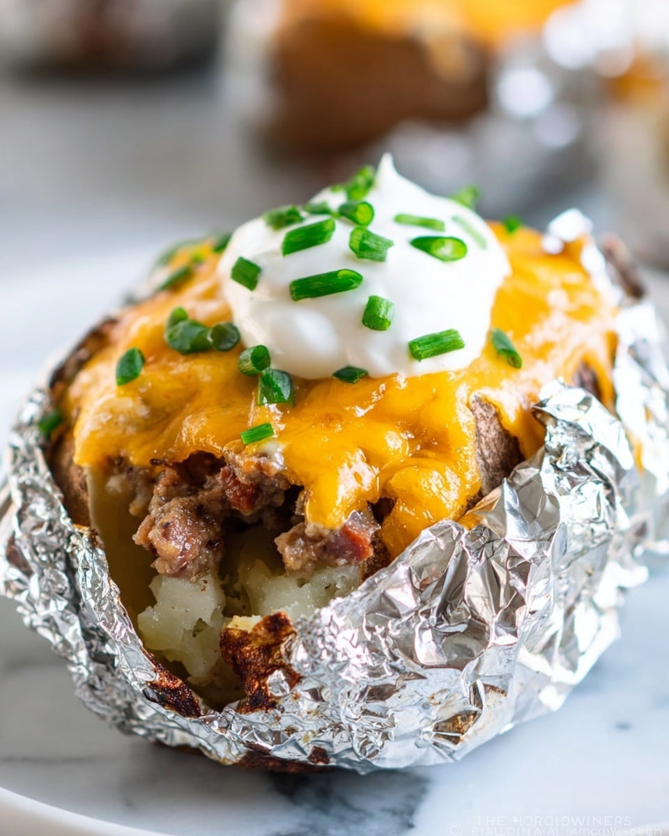 Loaded Steak Stuffed Baked Potatoes Recipe - Recipe Image