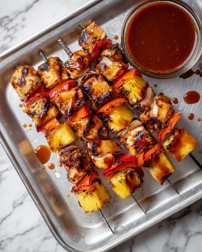 BBQ Pineapple Chicken Kabobs Recipe
