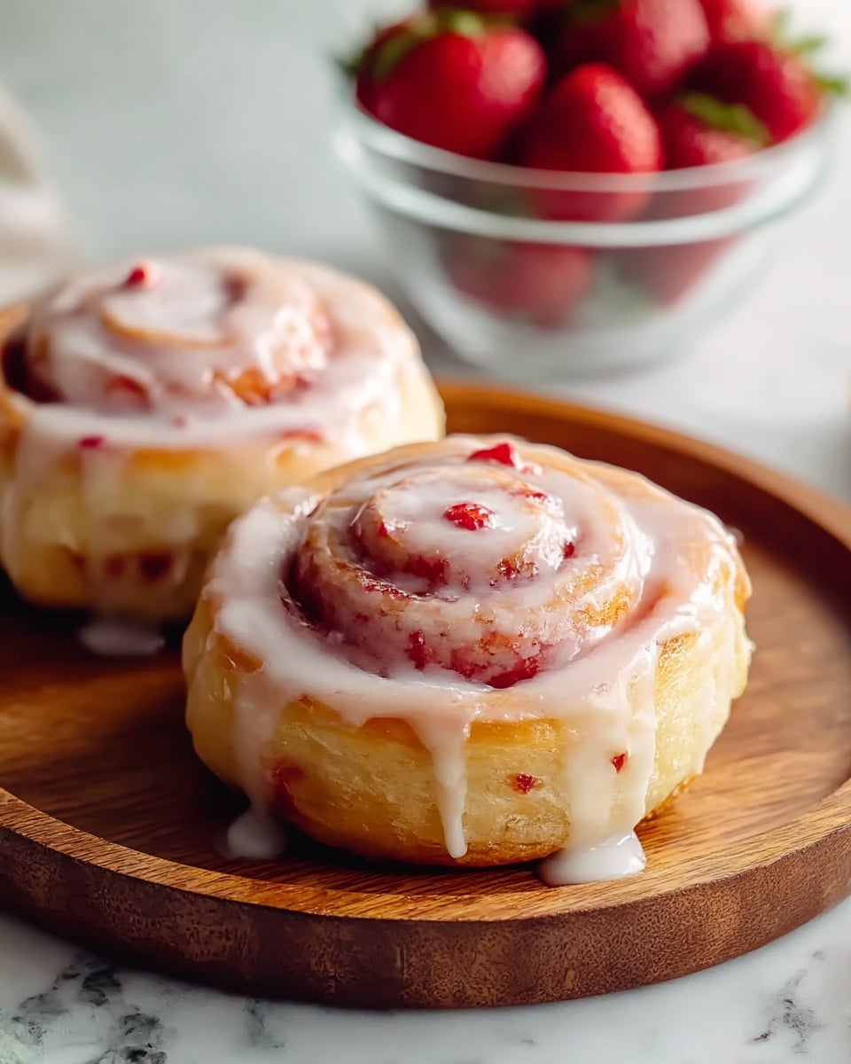 Irresistible Strawberry Cinnamon Rolls Recipe - Recipe Image