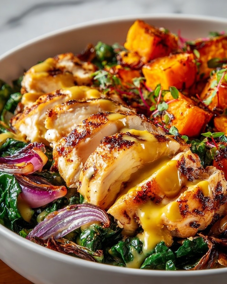Maple Dijon Chicken and Sweet Potato Bowls Recipe - Recipe Image