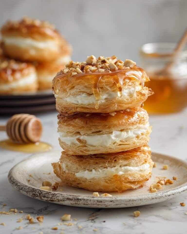 Cheesecake Phyllo Cookies with Honey Drizzle Recipe
