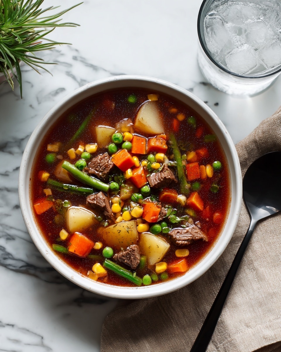 Old Fashioned Vegetable Beef Soup Recipe - Recipe Image