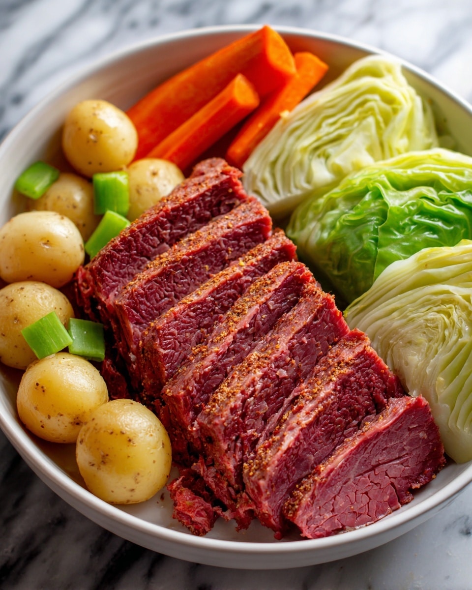Slow Cooker Corned Beef and Cabbage Recipe - Recipe Image