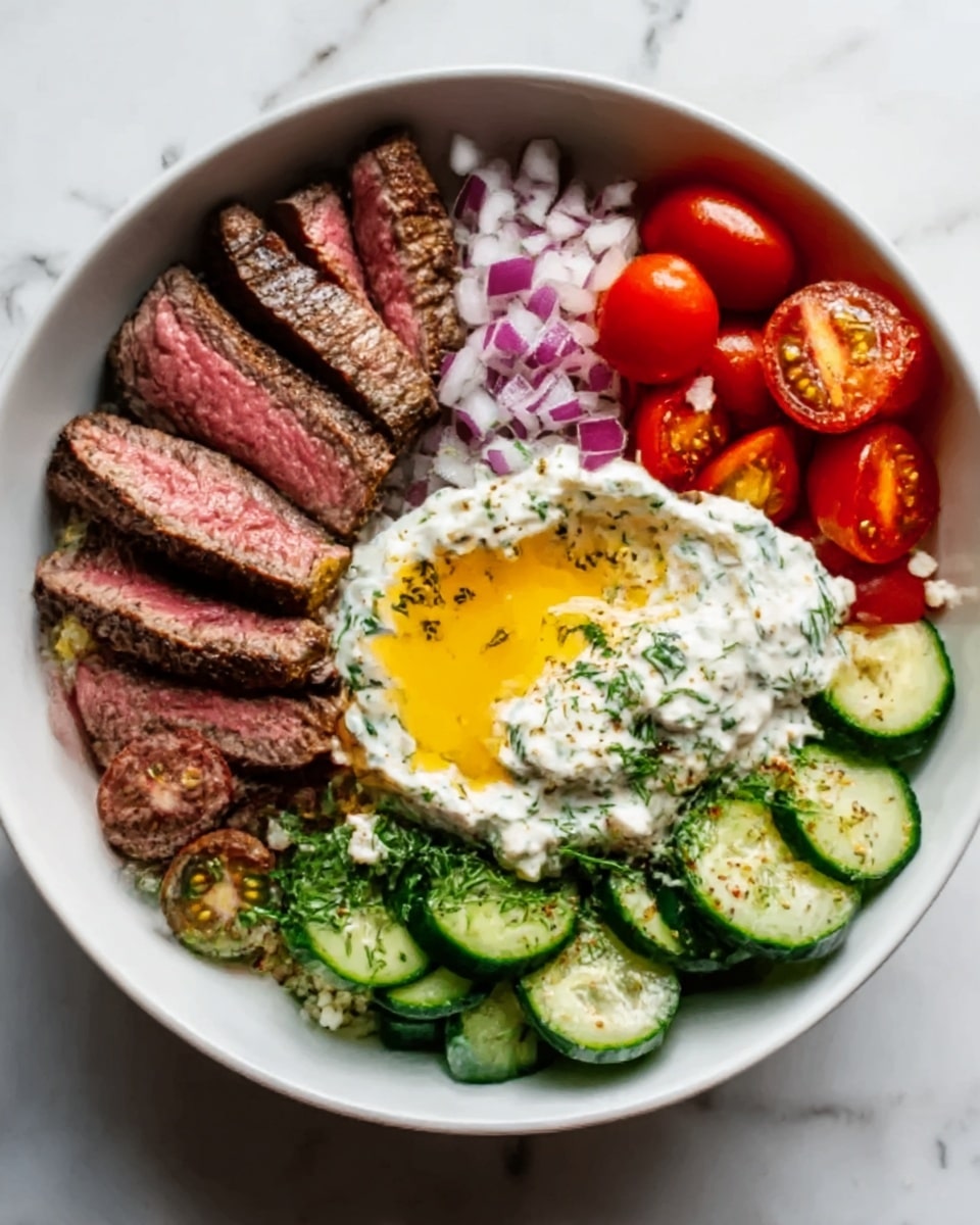 Mediterranean Steak Bowl Recipe - Recipe Image